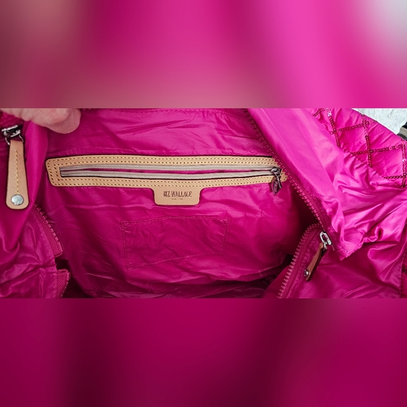 MZ Wallace Medium Metro Tote Deluxe In Fuschia Sequins NWOT - Picture 8 of 10
